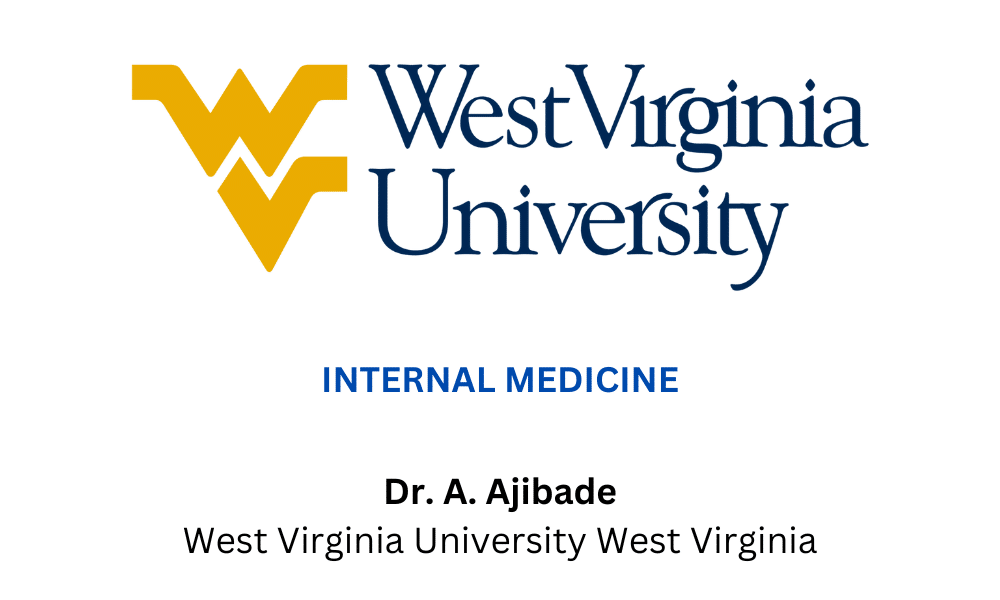 DR. A. AJIBADE WEST VIRGINIA UNIVERSITY