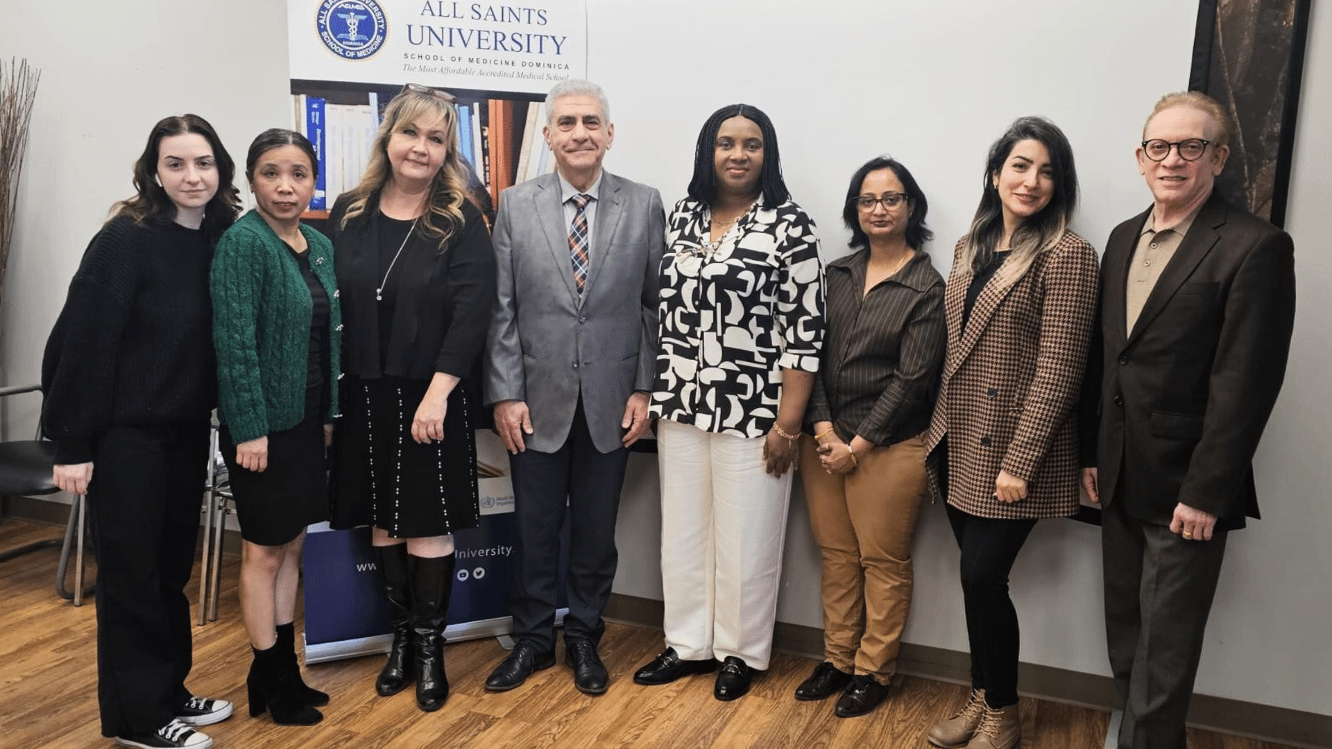 Staff members from the All Saints University Admissions Office