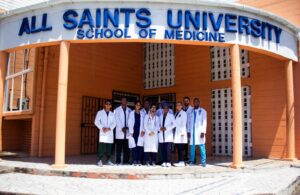 All Saints University Students in Campus